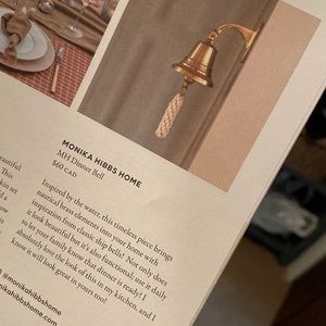 New in box - Jilly Box Fall 2023 Monika Hibbs Brass dinner bell